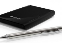 Verbatim Store n Go Ultra Slim Portable Hard Drive with pen