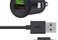 Belkin F8J090 MFi-certified Car Charger with 4-feet ChargeSync Cable for Lightning