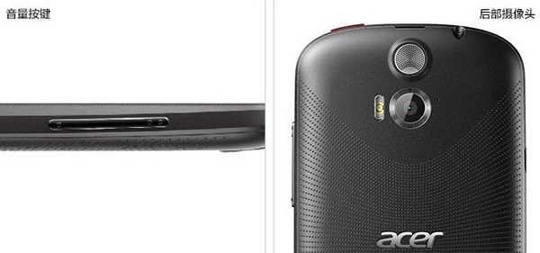 Acer Liquid E1 4.5-inch Mid-range Dual-SIM Smartphone buttons