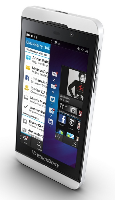 BlackBerry Z10 BB10 Smartphone white