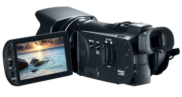 Canon VIXIA HF G20 Prosumer Full HD Camcorder lcd display