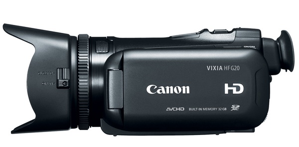 Canon VIXIA HF G20 Prosumer Full HD Camcorder side