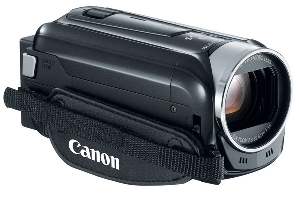 Canon VIXIA HF R42 WiFi Full HD Camcorder front angle