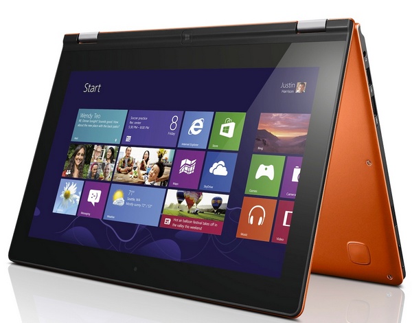 Lenovo IdeaPad Yoga 11S Convertible Ultrabook gets Intel Ivy Bridge tent orange