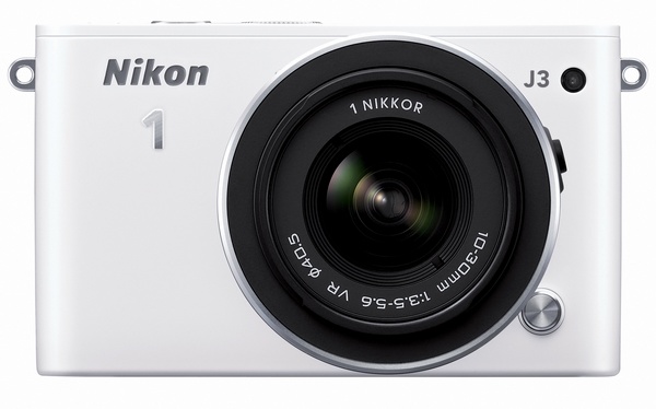 Nikon 1 J3 mirrorless camera white front