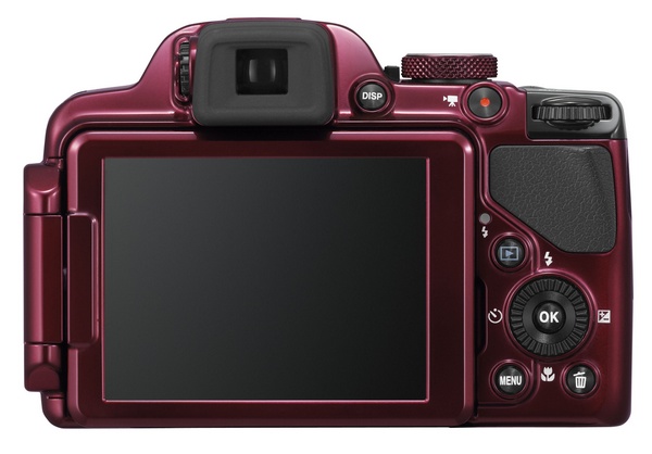 Nikon CoolPix P520 42x Ultra Zoom Camera red back