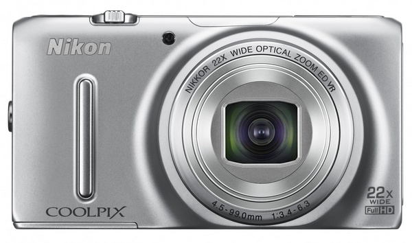 Nikon CoolPix S9500 and S9400 Slim Super Zoom Cameras with WiFi silver