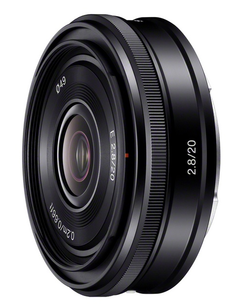 Sony 20mm F2.8 pancake wide angle lens