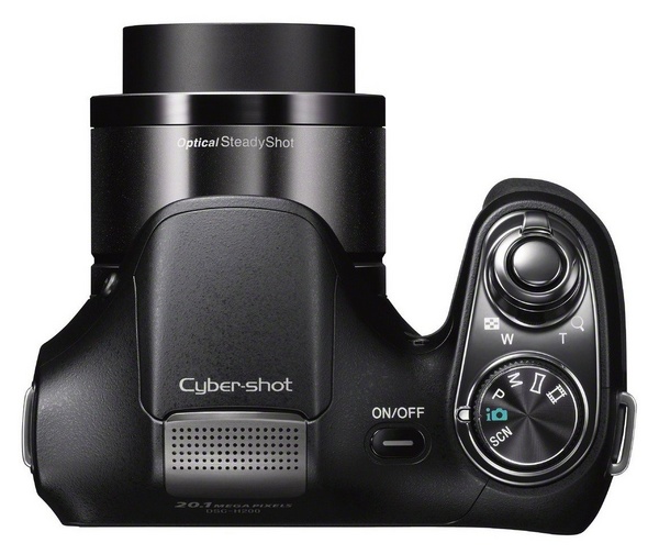 Sony Cyber-shot DSC-H200 Camera with 26x Optical Zoom top