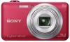 Sony Cyber-shot WX80 8x Zoom Camera with WiFi red