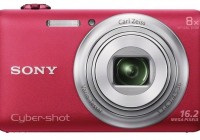 Sony Cyber-shot WX80 8x Zoom Camera with WiFi red