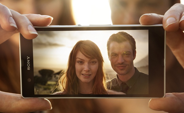 Sony Xperia Z 5-inch Full HD Android Smartphone with HDR Video in use photo