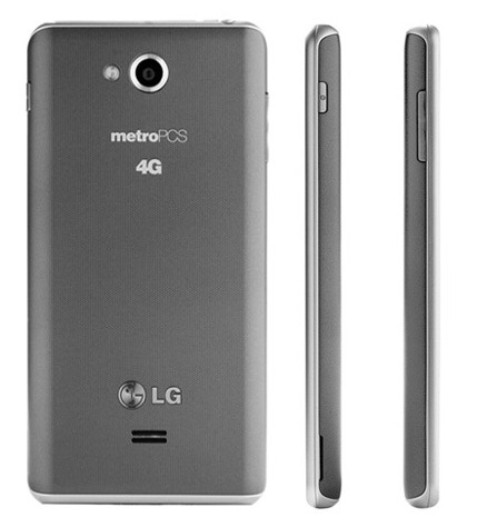 MetroPCS LG Spirit 4G LTE Smartphone back side