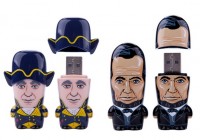 Mimico MIMOBOT x US Presidents Flash Drives feature Washington and Lincoln