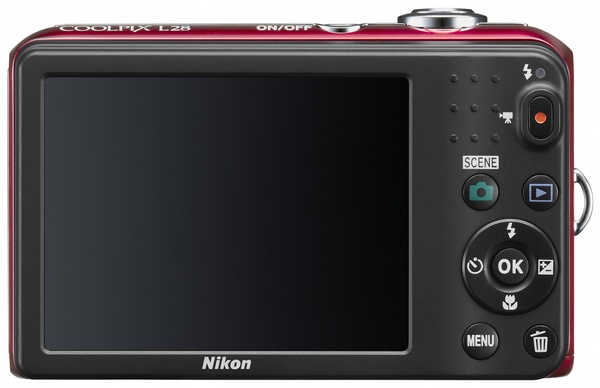 Nikon CoolPix L28 compact digital camera back