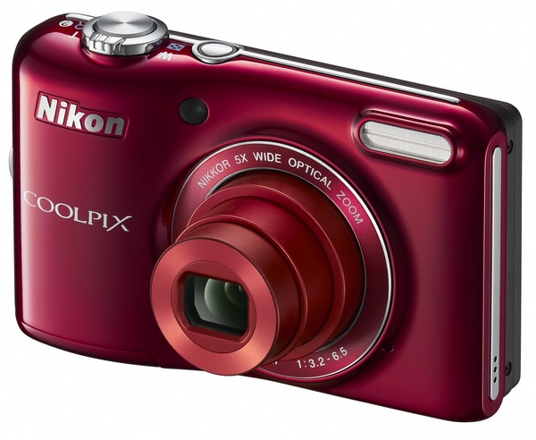 Nikon CoolPix L28 compact digital camera red