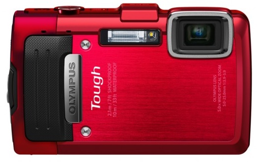 Olympus STYLUS TOUGH TG-830 iHS rugged camera red