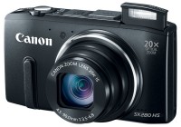 Canon PowerShot SX280 HS with 20x Optical Zoom, WiFi and GPS black flash