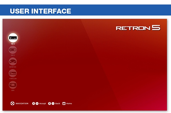 Hyperkin RetroN 5 lets you play NES, SNES, GENESIS, GameBoy and FAMICOM games ui