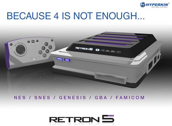 Hyperkin RetroN 5 lets you play NES, SNES, GENESIS, GameBoy and FAMICOM games