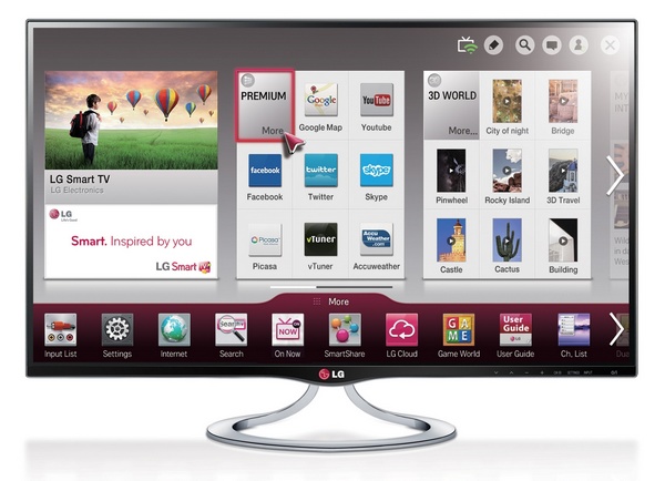 LG MT93 Personal Smart TV with Miracast and WiDi front