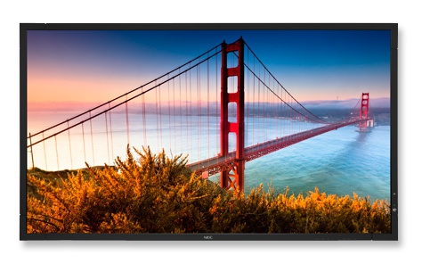 NEC X462S and X552S Super-slim Commercial Displays front