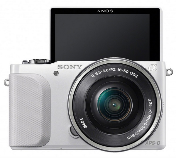 Sony Alpha NEX-3N Mirrorless Camera front screen