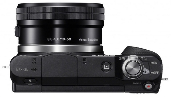 Sony Alpha NEX-3N Mirrorless Camera top