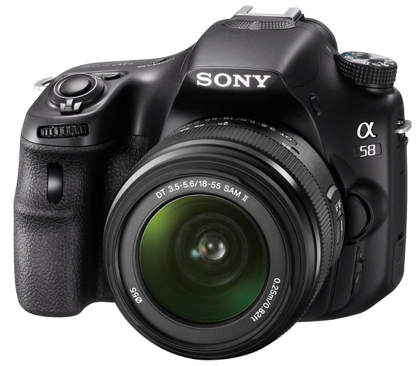 Sony Alpha a58 DSLR Camera for Beginners angle