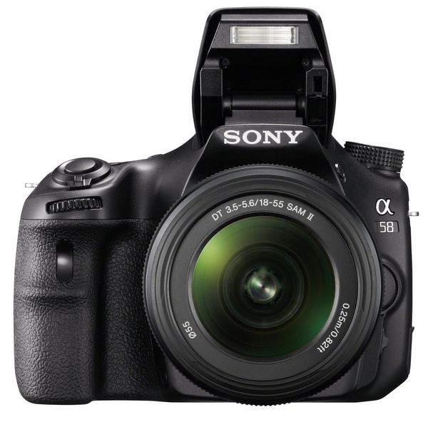 Sony Alpha a58 DSLR Camera for Beginners flash open