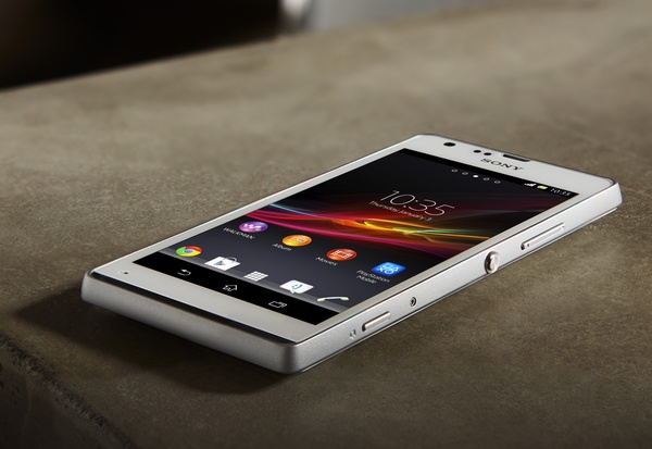 Sony Xperia SP Mid-range Smartphone in use