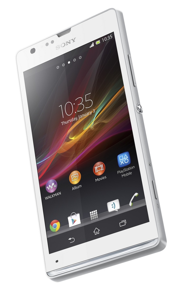 Sony Xperia SP Mid-range Smartphone white angle