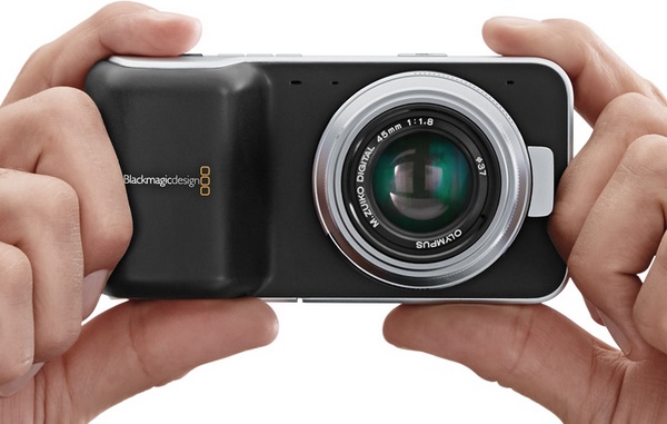 Blackmagic Pocket Cinema Camera uses Micro Four Thirds Mount on hand