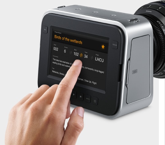 Blackmagic Production Camera 4K Digital Film Camera display