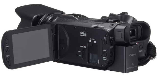 Canon XA25 and XA20 Ultra-Compact Professional Camcorders display