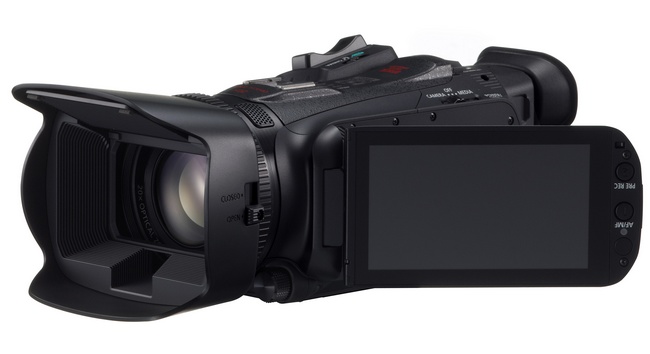 Canon XA25 and XA20 Ultra-Compact Professional Camcorders lcd