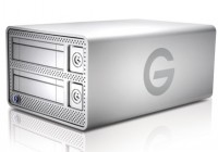 G-Technology G-DOCK ev with Thunderbolt hard drive dock angle