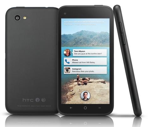 HTC First, the Facebook Phone back side