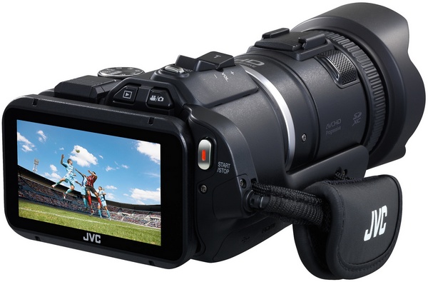 JVC Procison GC-PX100 Camcorder captures Fast-moving Actions angle back