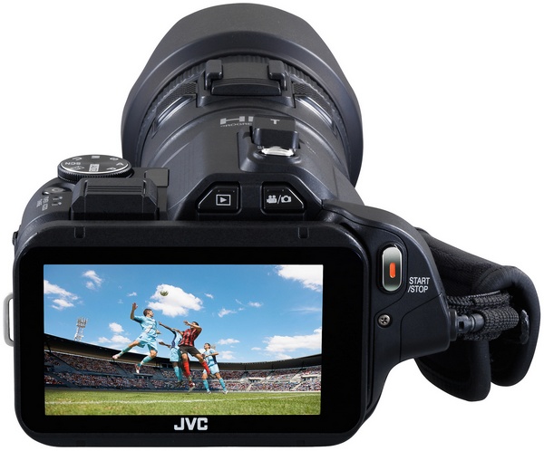 JVC Procison GC-PX100 Camcorder captures Fast-moving Actions back