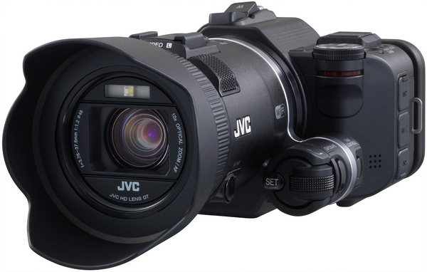JVC Procison GC-PX100 Camcorder captures Fast-moving Actions no viewfinder