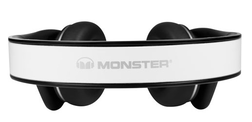 Monster DNA White Tuxedo Headphones top