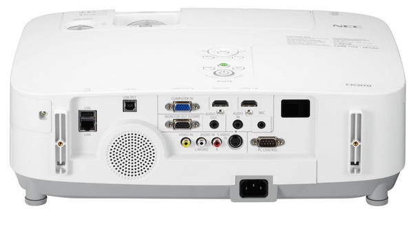 NEC P401W, P451X, P451W and P501X Entry-level Installation Projectors back