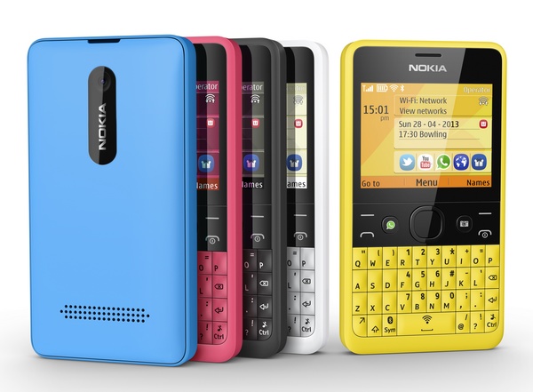 Nokia Asha 210 QWERTY Phone with WhatsApp Button colors 1