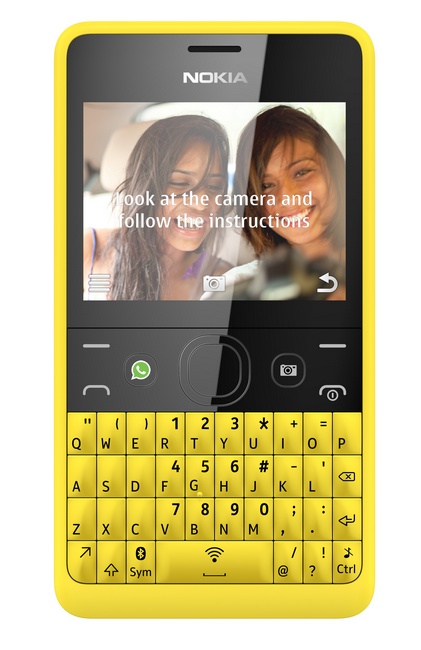 Nokia Asha 210 QWERTY Phone with WhatsApp Button self portrait