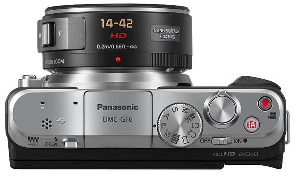 Panasonic LUMIX DMC-GF6 Micro Four Thirds Mirrorless Camera with WiFi and NFC top