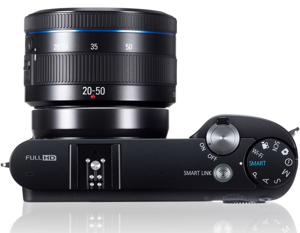 Samsung NX1100 Mirrorless Smart Camera top