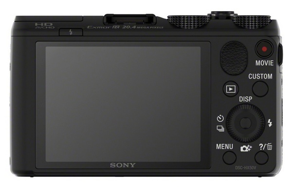 Sony Cyber-shot HX50V is the World's Smallest and Lightest 30x Zoom Camera bacl