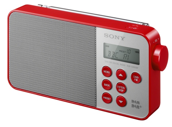 Sony XDR-S40DBP Digital Radio red