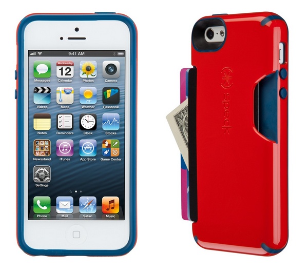 Speck CandyShell Card for iPhone 5 red